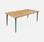 Gartentisch aus Holz und Stahl 200m  | sweeek