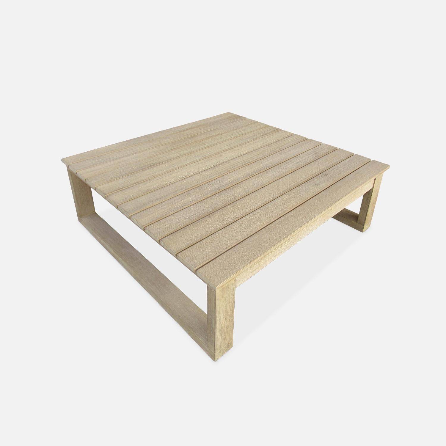 Salon de jardin, Havana, bois d'acacia, housse polyester, 5 places 158x72x68cm (22.6kg),sweeek,Photo6