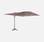 Rechthoekig zweefparasol 3 x 4 m - Antibes - beige - Offset parasol, kantelbaar, opvouwbaar en 360° draaibaar. | sweeek