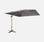 Grijze vierkante parasol, 3x3m  | sweeek