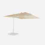 Toile de parasol beige pour parasol 3x4m Wimereux - toile de rechange, toile de remplacement Photo1