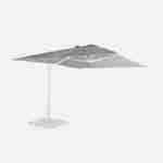 Toile de parasol grise pour parasol 3x4m Wimereux - toile de rechange, toile de remplacement Photo1
