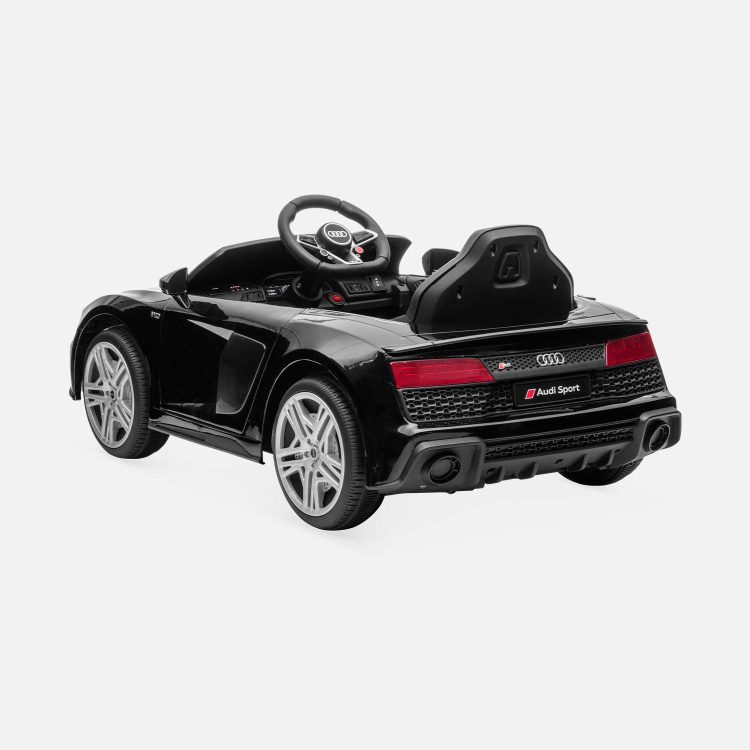 AUDI R8 Elektroauto 12V schwarz fur Kinder sweeek