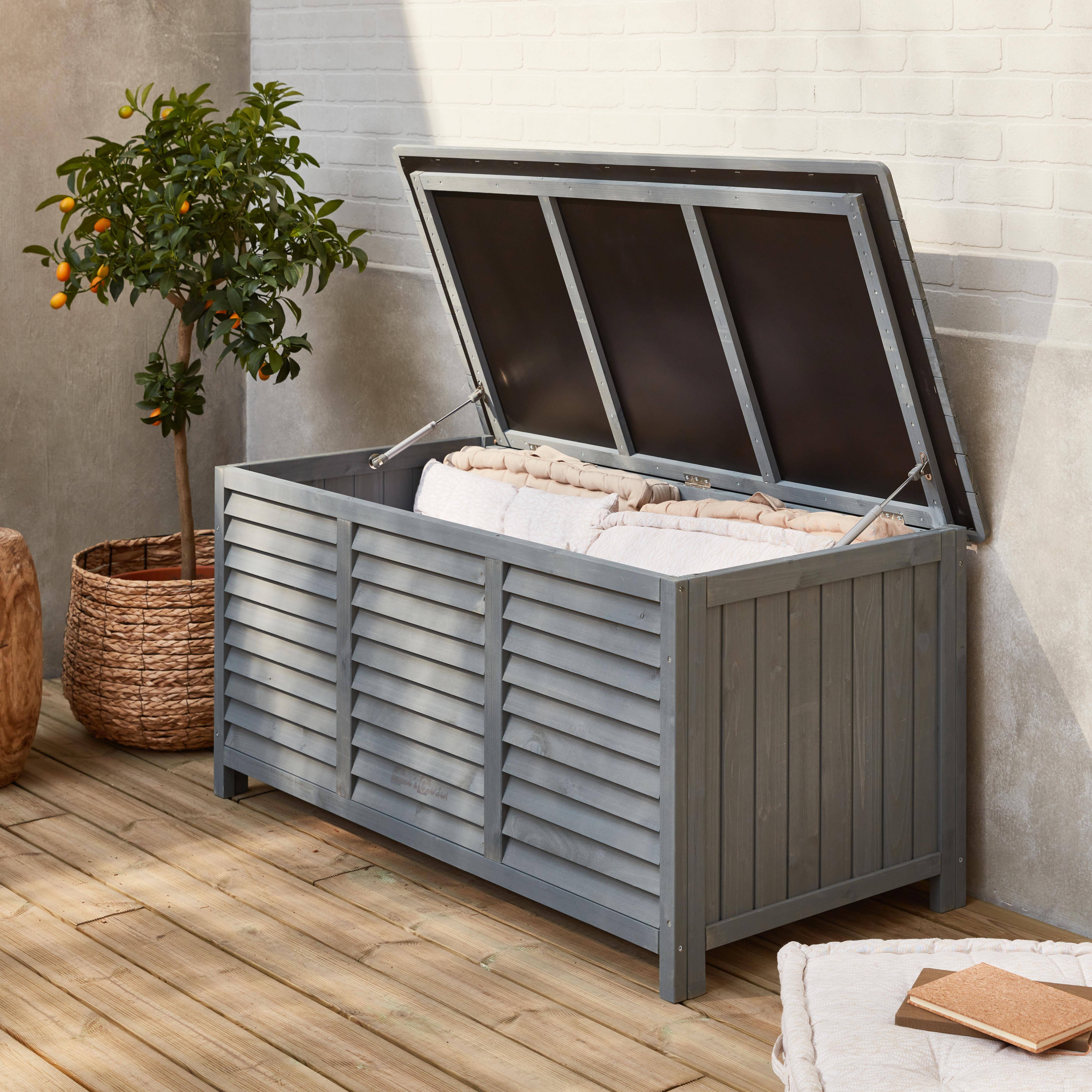 Houten tuin opbergbox 330L| sweeek
