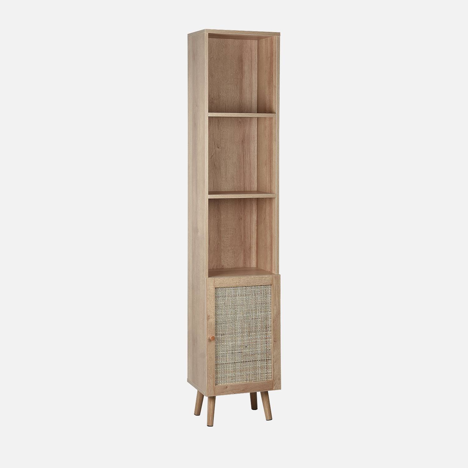 Columna de almacenamiento para cuarto de baño, Natural