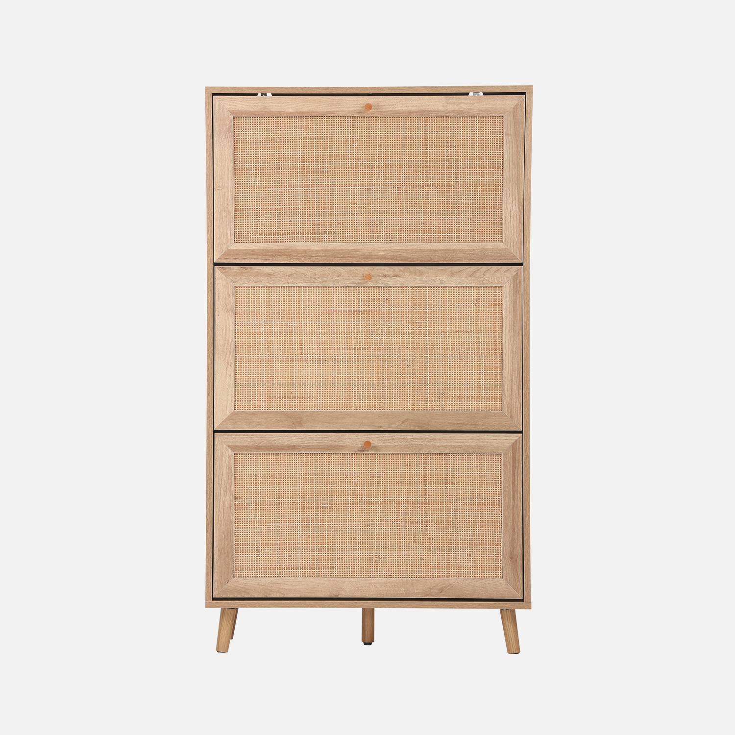 Sapateira de cana Natural - 75x26x131 cm,sweeek,Photo4