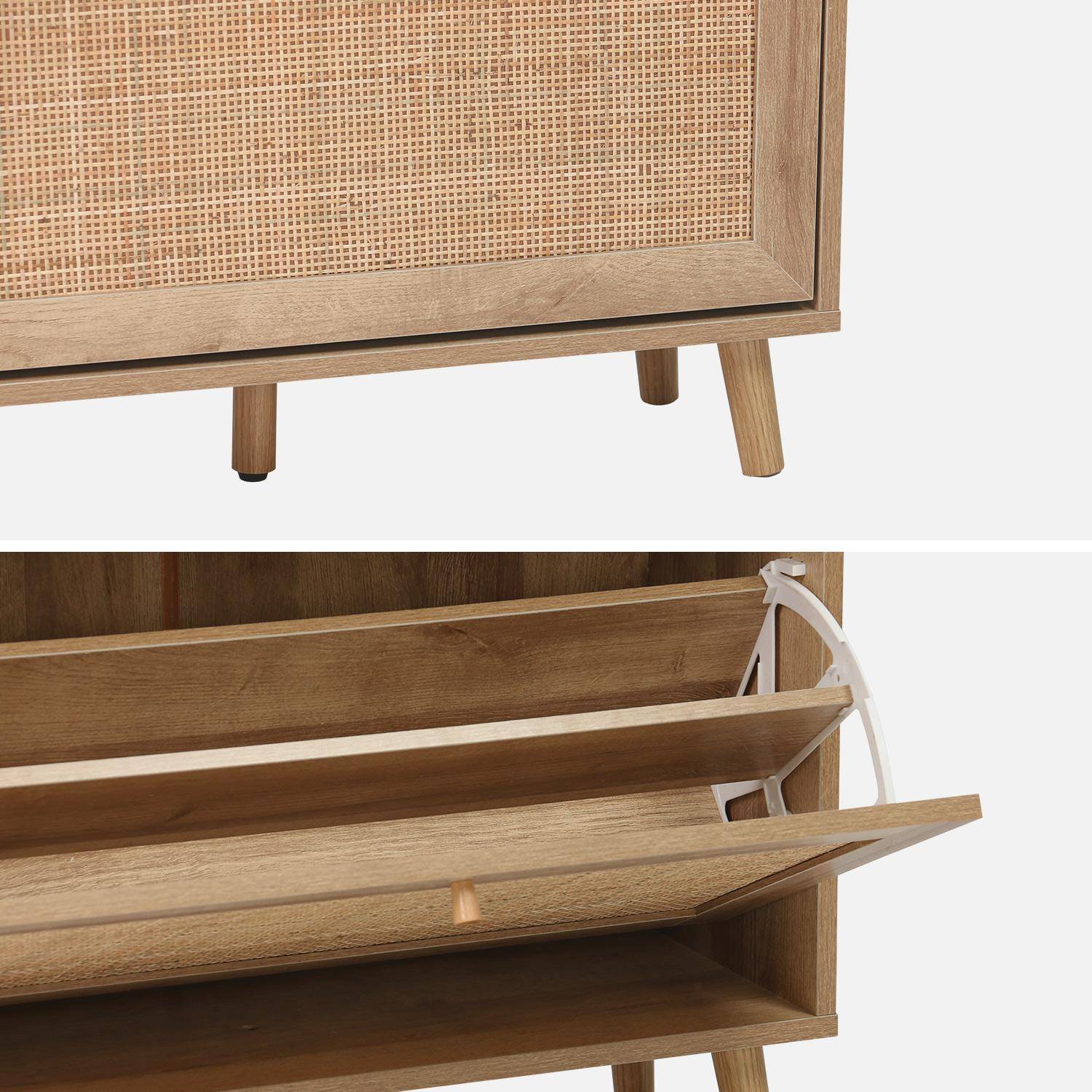 Sapateira de cana Natural - 75x26x131 cm,sweeek,Photo6