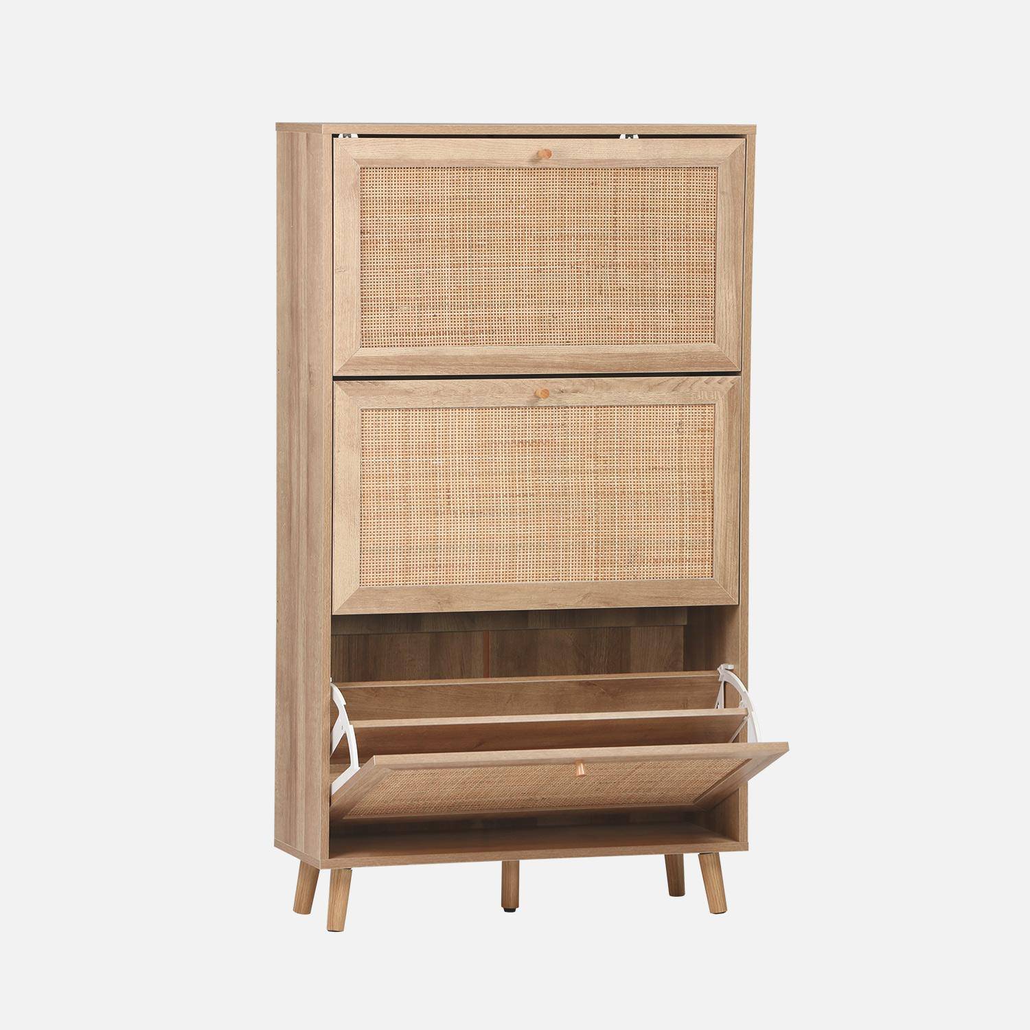 Sapateira de cana Natural - 75x26x131 cm,sweeek,Photo5