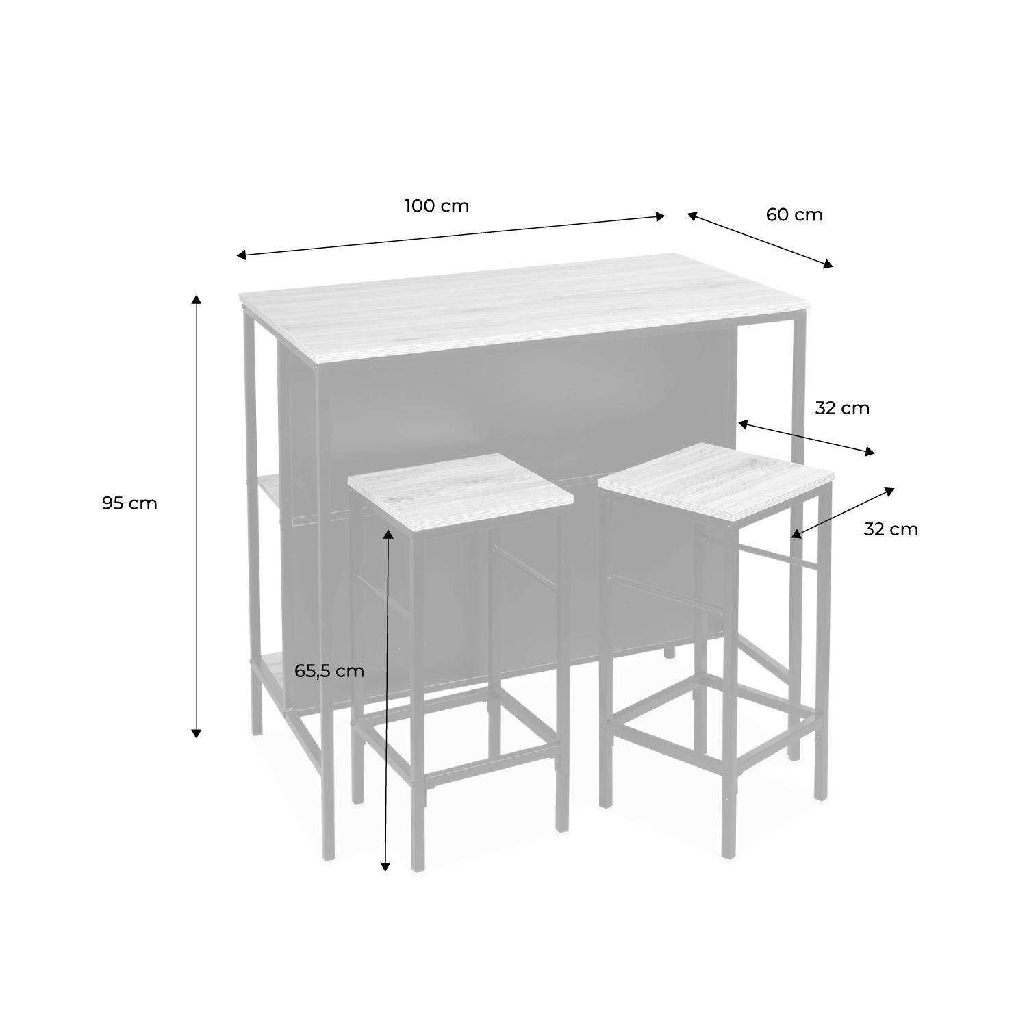 Set Tavolo Alto Tavolo Consolle Con Sgabelli ELFO Set Tavolo Alto