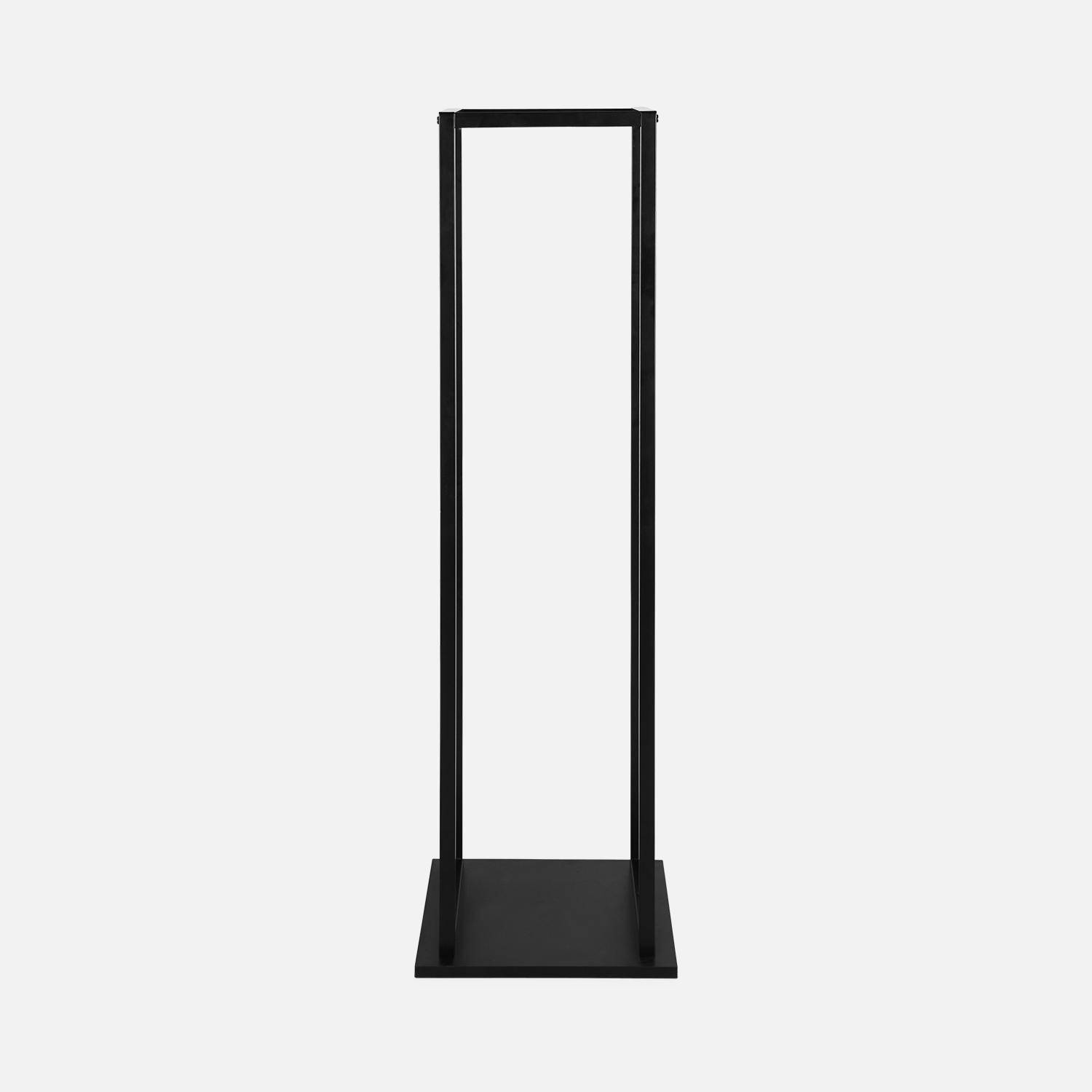 112cm interior vertical log rack, Industrielle, Black, 33x27.5x112 cm Photo2