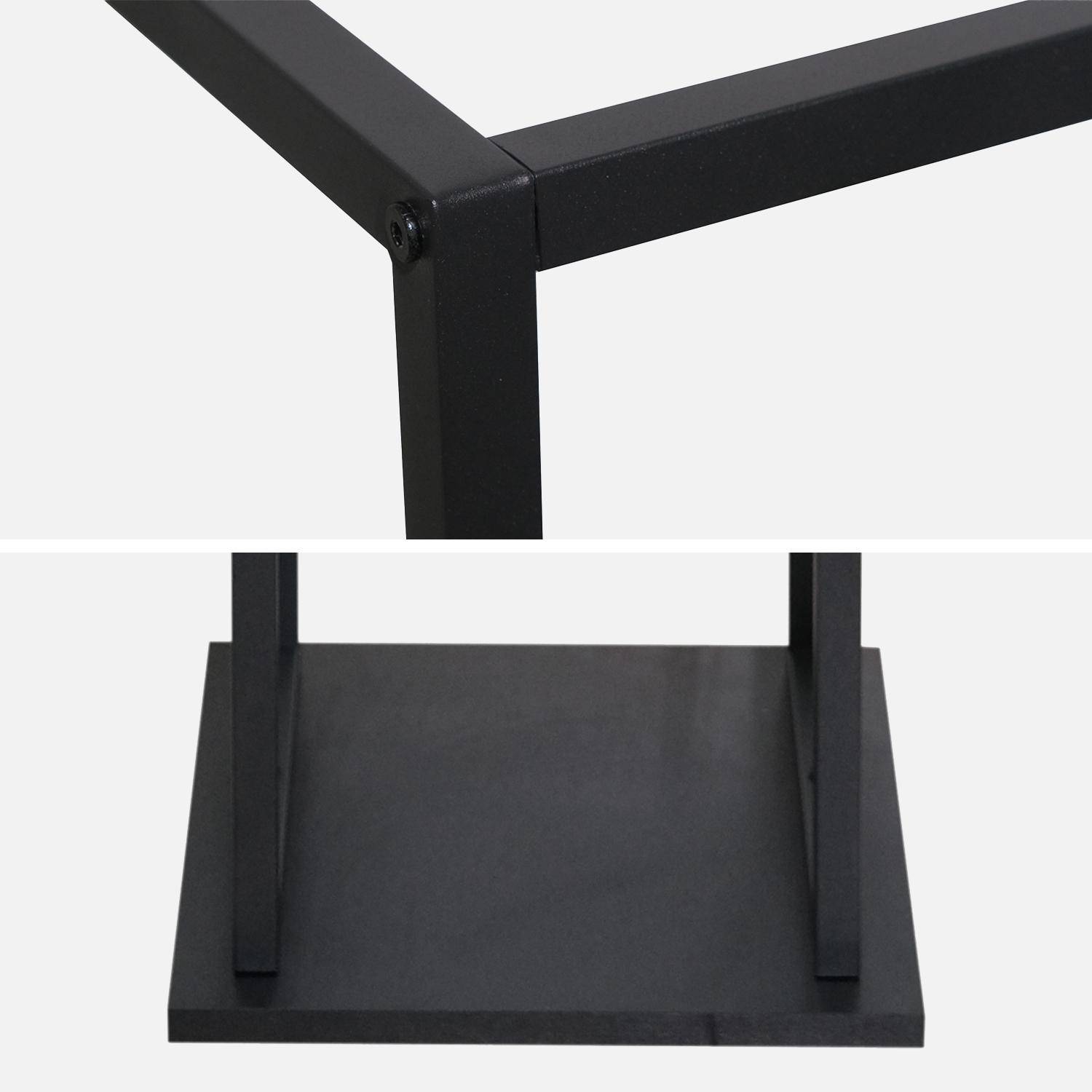 112cm interior vertical log rack, Industrielle, Black, 33x27.5x112 cm Photo3