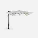 Rechteckiger Sonnenschirm 3x4m - Wimereux - Ecru-  Sonnenschirm in 5 Positionen neigbar, um 360° drehbar Photo4 Rechteckiger Sonnenschirm 3x4m - Wimereux - Ecru-  Sonnenschirm in 5 Positionen neigbar, um 360° drehbar Photo4