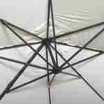 Rechteckiger Sonnenschirm 3x4m - Wimereux - Ecru-  Sonnenschirm in 5 Positionen neigbar, um 360° drehbar Photo6 Rechteckiger Sonnenschirm 3x4m - Wimereux - Ecru-  Sonnenschirm in 5 Positionen neigbar, um 360° drehbar Photo6