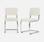 Set van 2 off-white bouclette stoelen  | sweeek