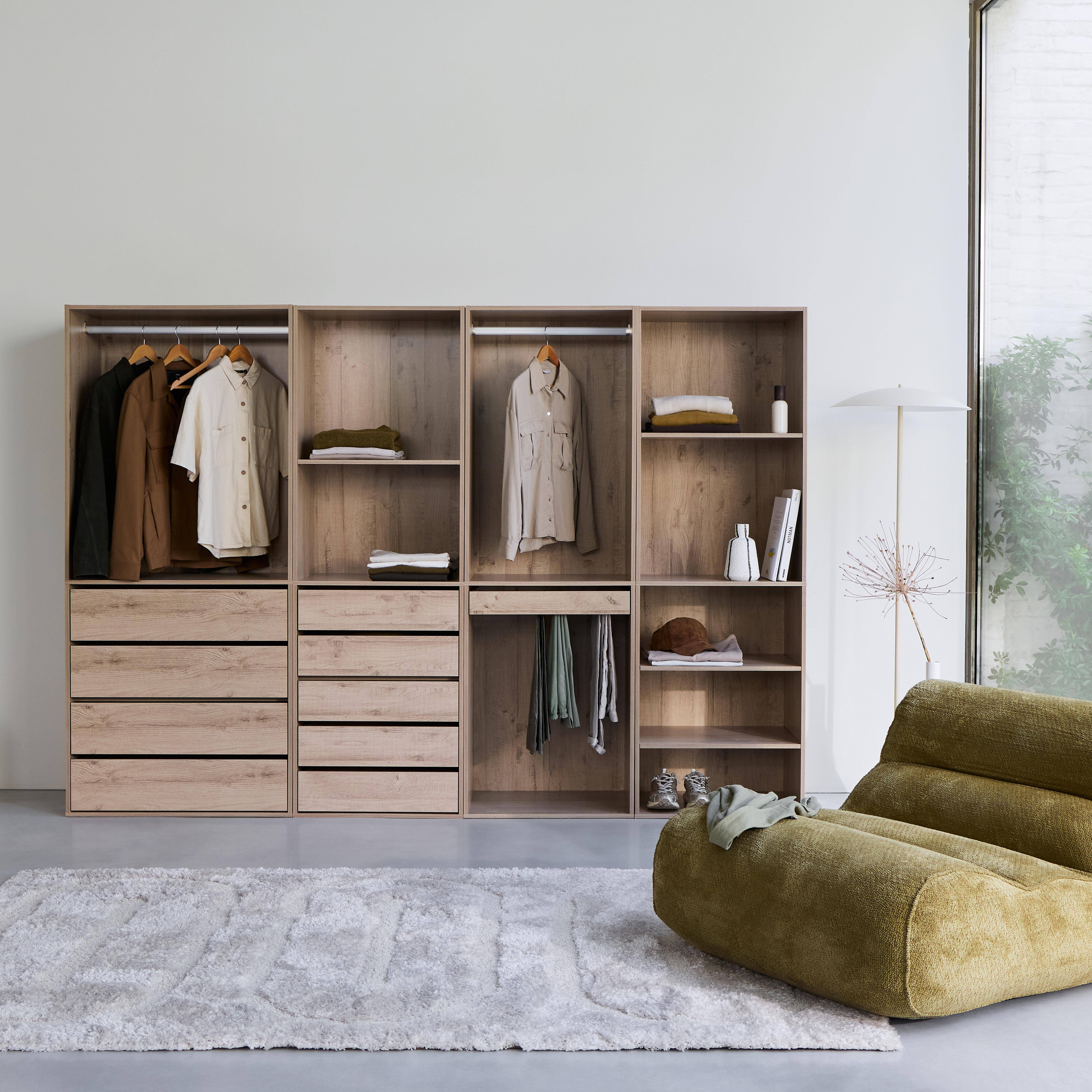Armario modular con 4 elementos Natural - 260x45x180 cm Photo1
