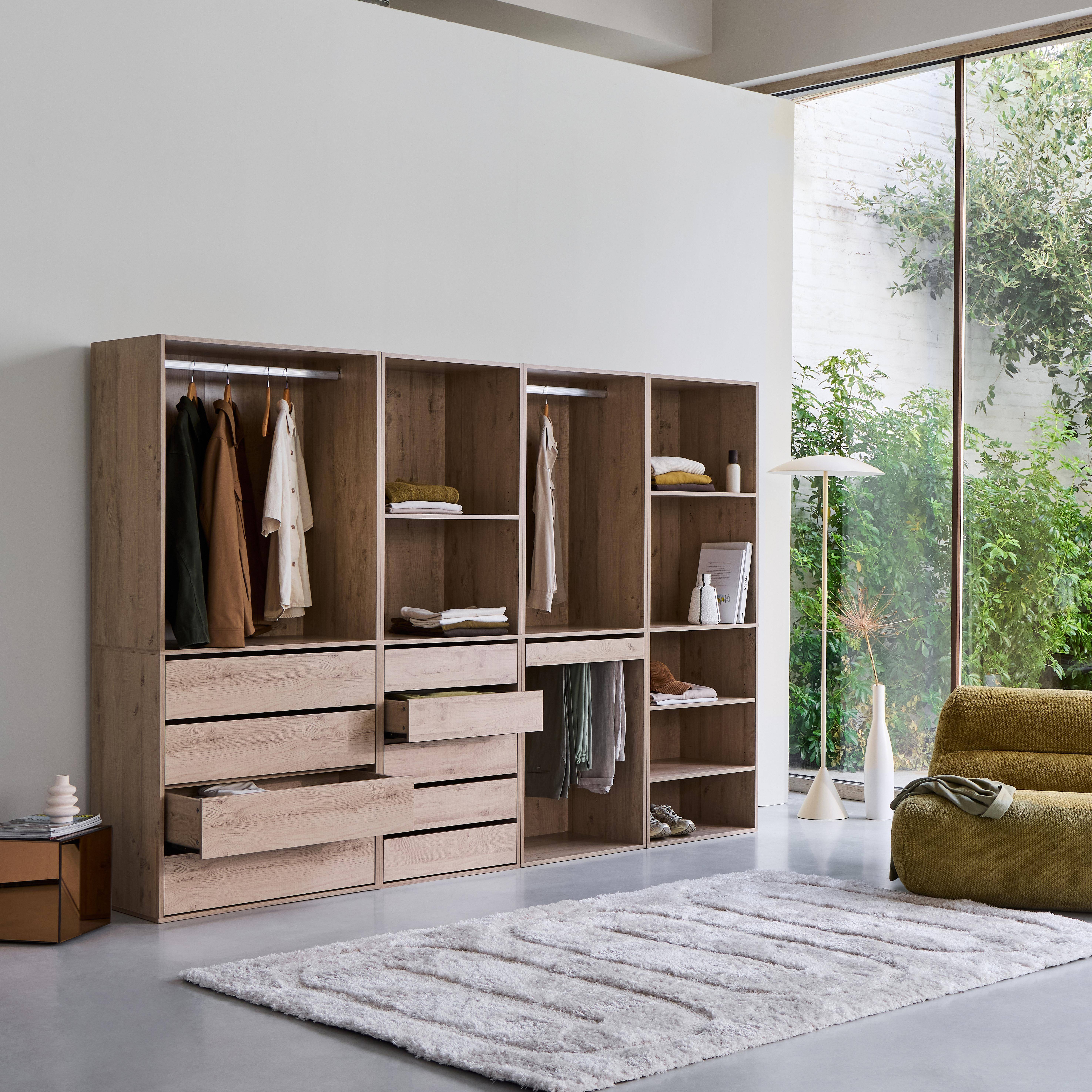 Armario modular con 4 elementos Natural - 260x45x180 cm Photo3
