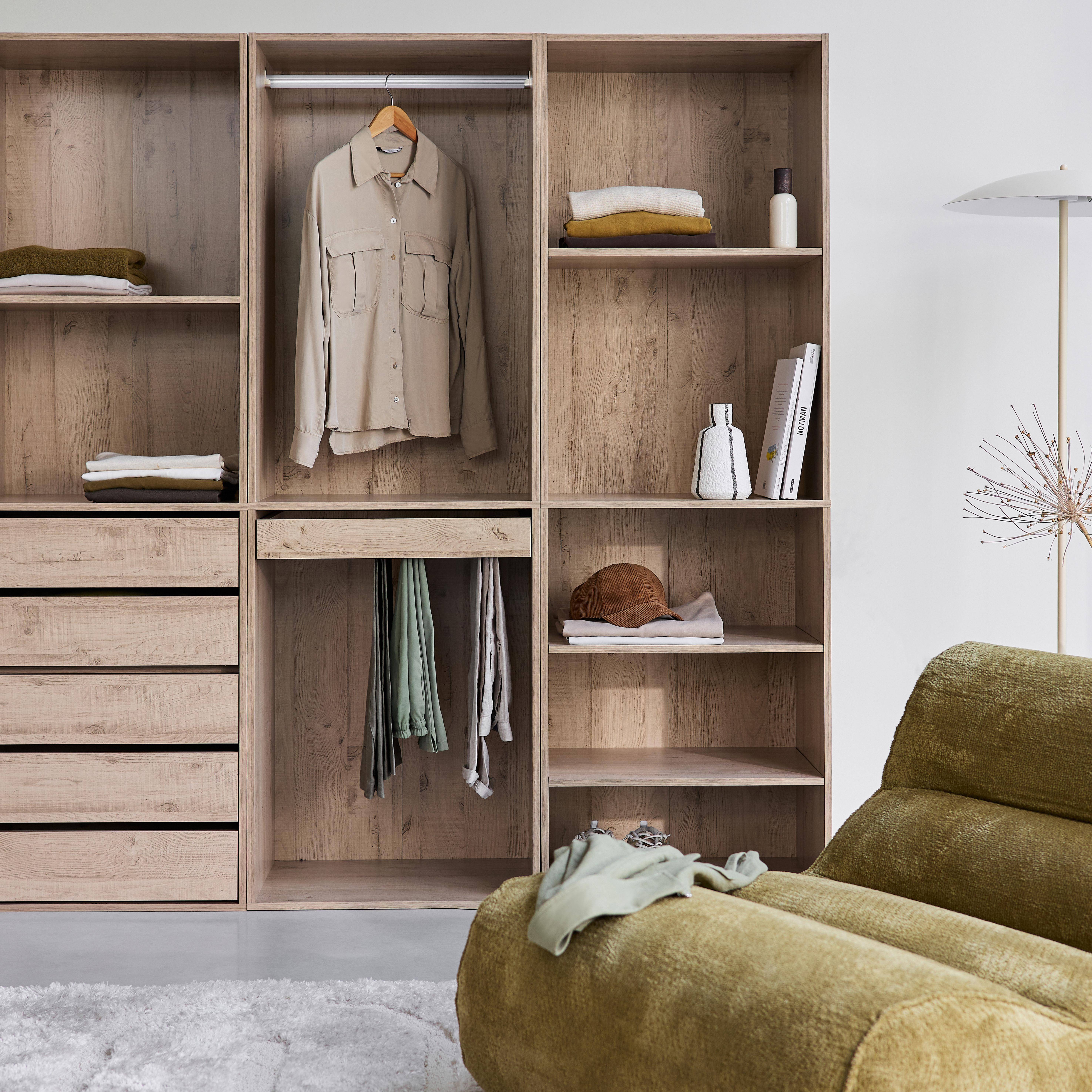 Armario modular con 4 elementos Natural - 260x45x180 cm Photo4