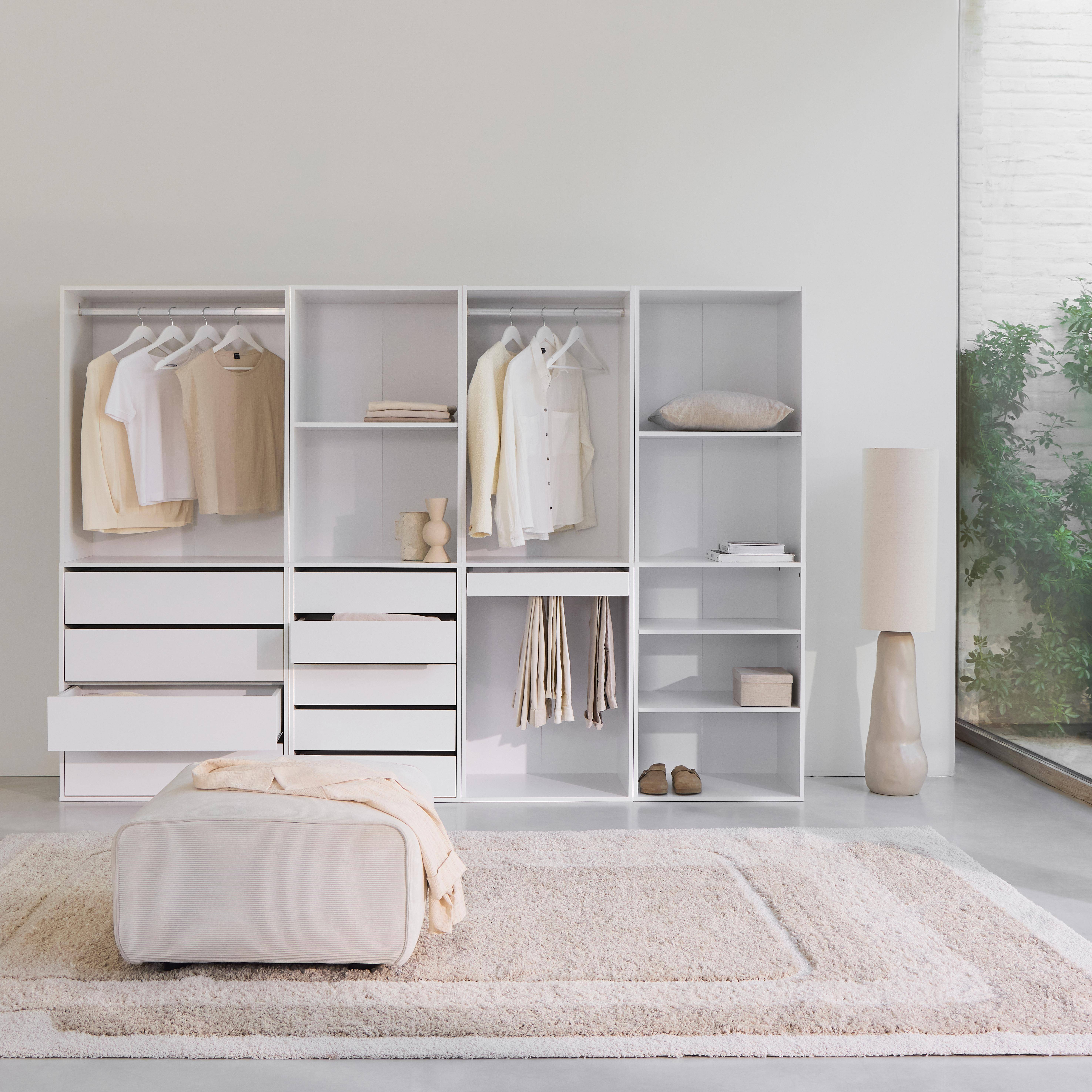 Kit armadio modulare con 4 unità Bianco - 260x45x180 cm,sweeek,Photo2