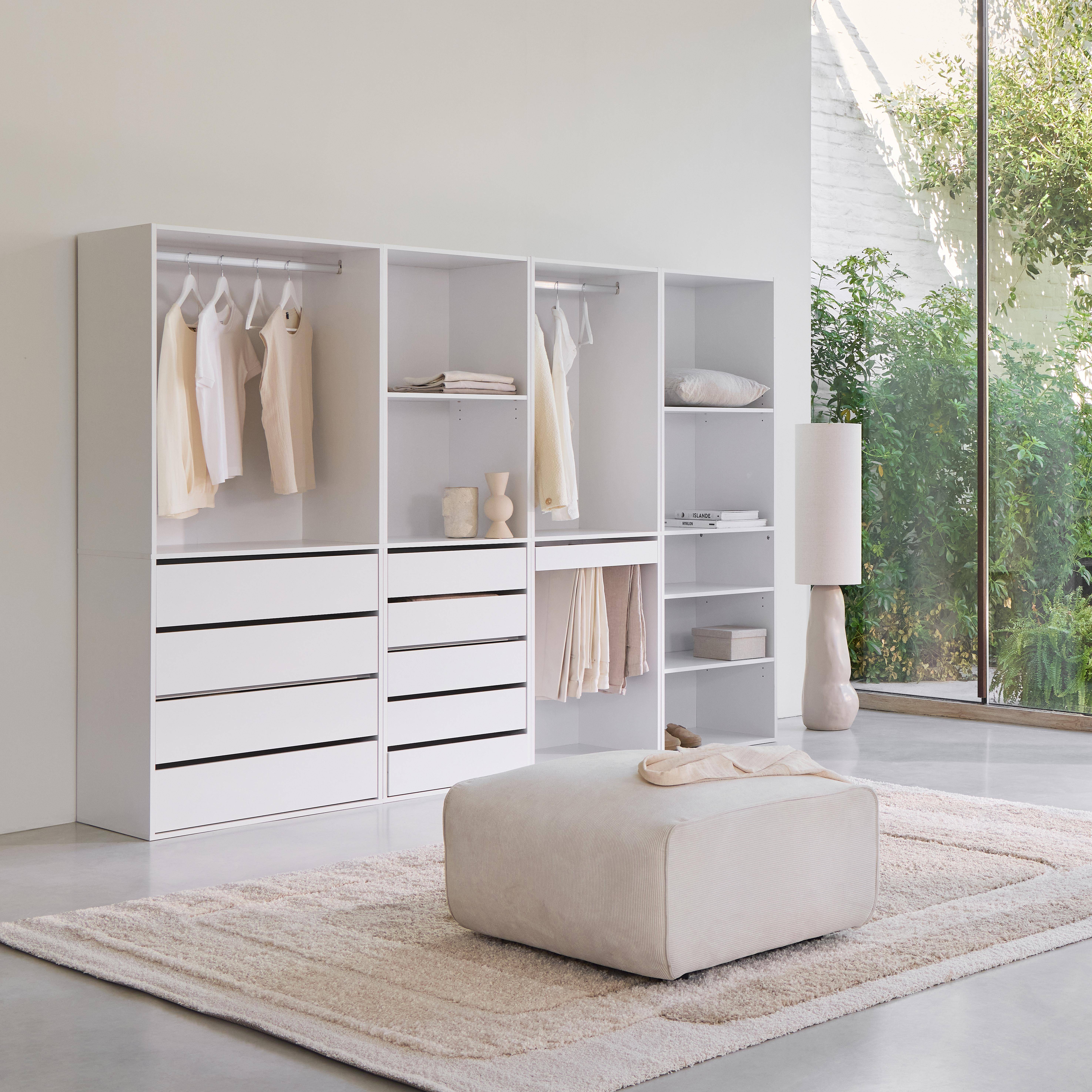 Kit armadio modulare con 4 unità Bianco - 260x45x180 cm Photo3