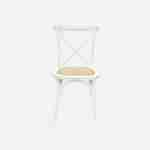 Silla de bistró vintage de madera, set de 2, Belleville, Blanco, 48.5x53.5x88.5 cm Photo4 Silla de bistró vintage de madera, set de 2, Belleville, Blanco, 48.5x53.5x88.5 cm Photo4