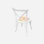 Silla de bistró vintage de madera, set de 2, Belleville, Blanco, 48.5x53.5x88.5 cm Photo5 Silla de bistró vintage de madera, set de 2, Belleville, Blanco, 48.5x53.5x88.5 cm Photo5