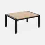 Set di mobili da giardino Casoria, grigio scuro, alluminio e polipropilene 4 posti, 1 divano, 2 poltrone, 1 tavolino Photo7