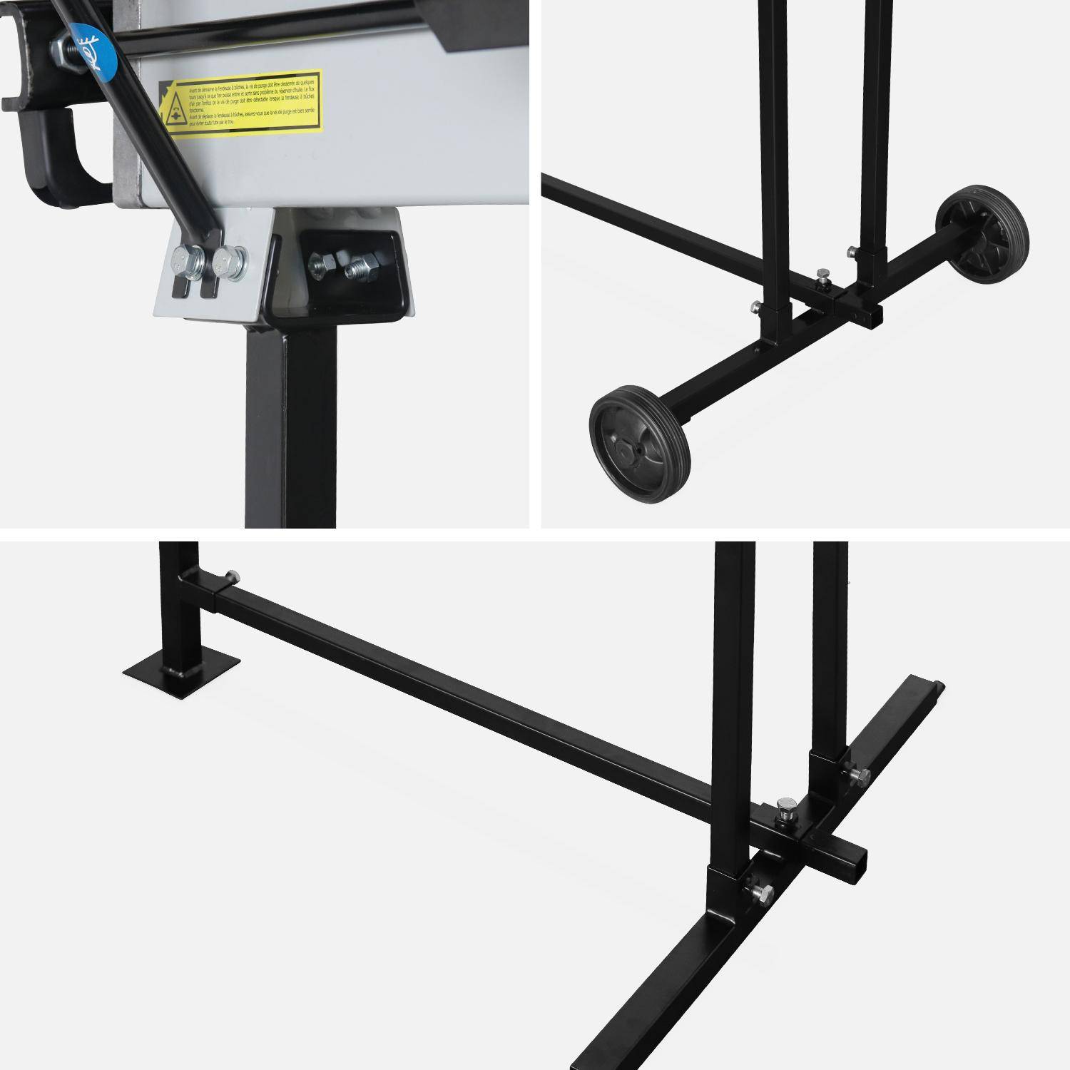 Horizontaler elektrischer Holzspalter 52cm 2200W + Halterung Schnitthöhe 107,5cm Photo5