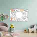 Kleurbord Jungle 95 x 65 cm met 8 uitwasbare stiften, kleurplaat Photo2