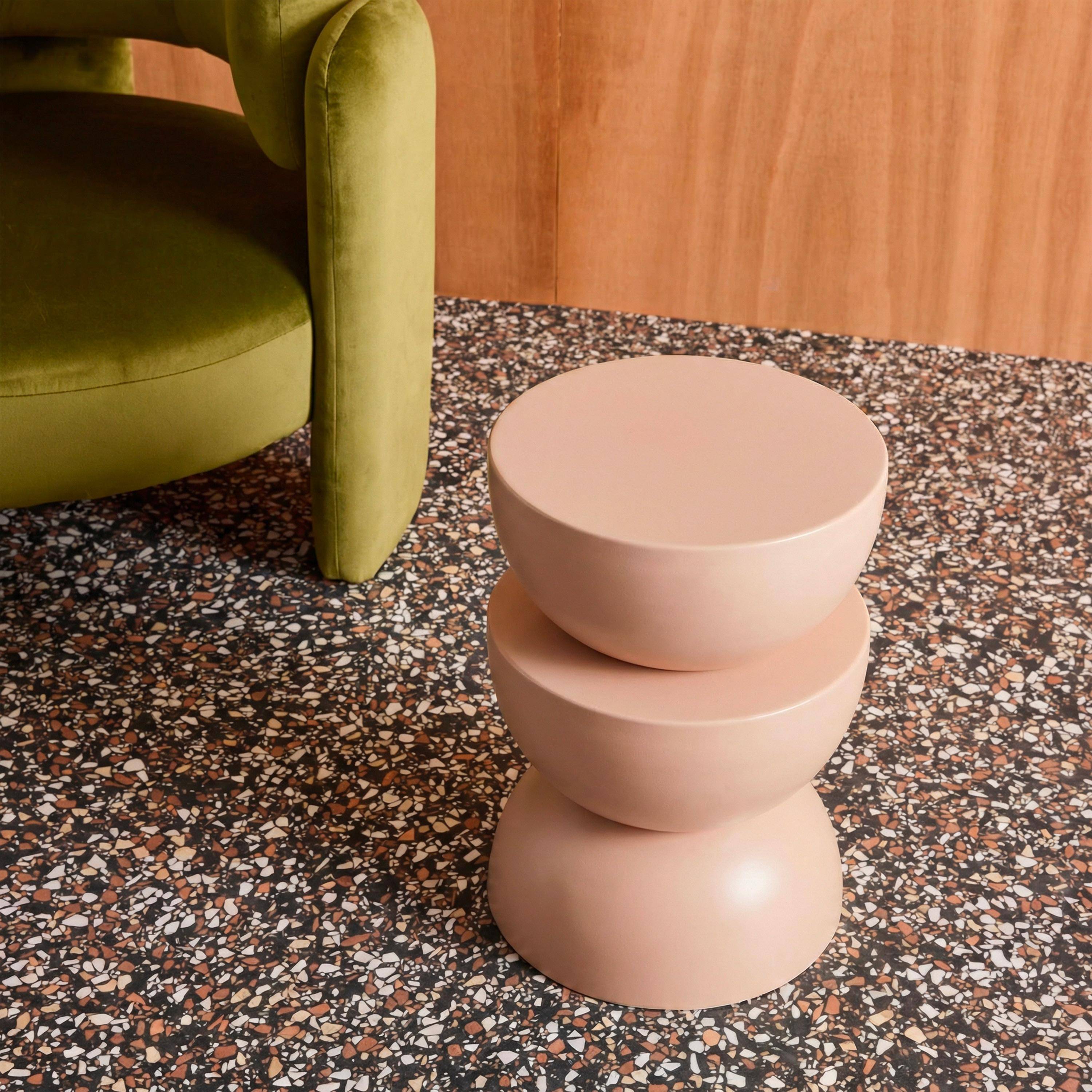 Mesa auxiliar o mesita de metal Nude - 32x32x46.5 cm Photo4