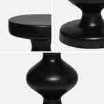 End Table, Side Table, Bedside Table in Metal, Ø29.5 x H 47cm, black Photo4