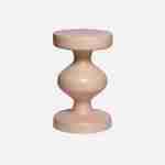 Side table, end of sofa, metal bedside table, Ø29.5 x H 47cm, pink Photo3