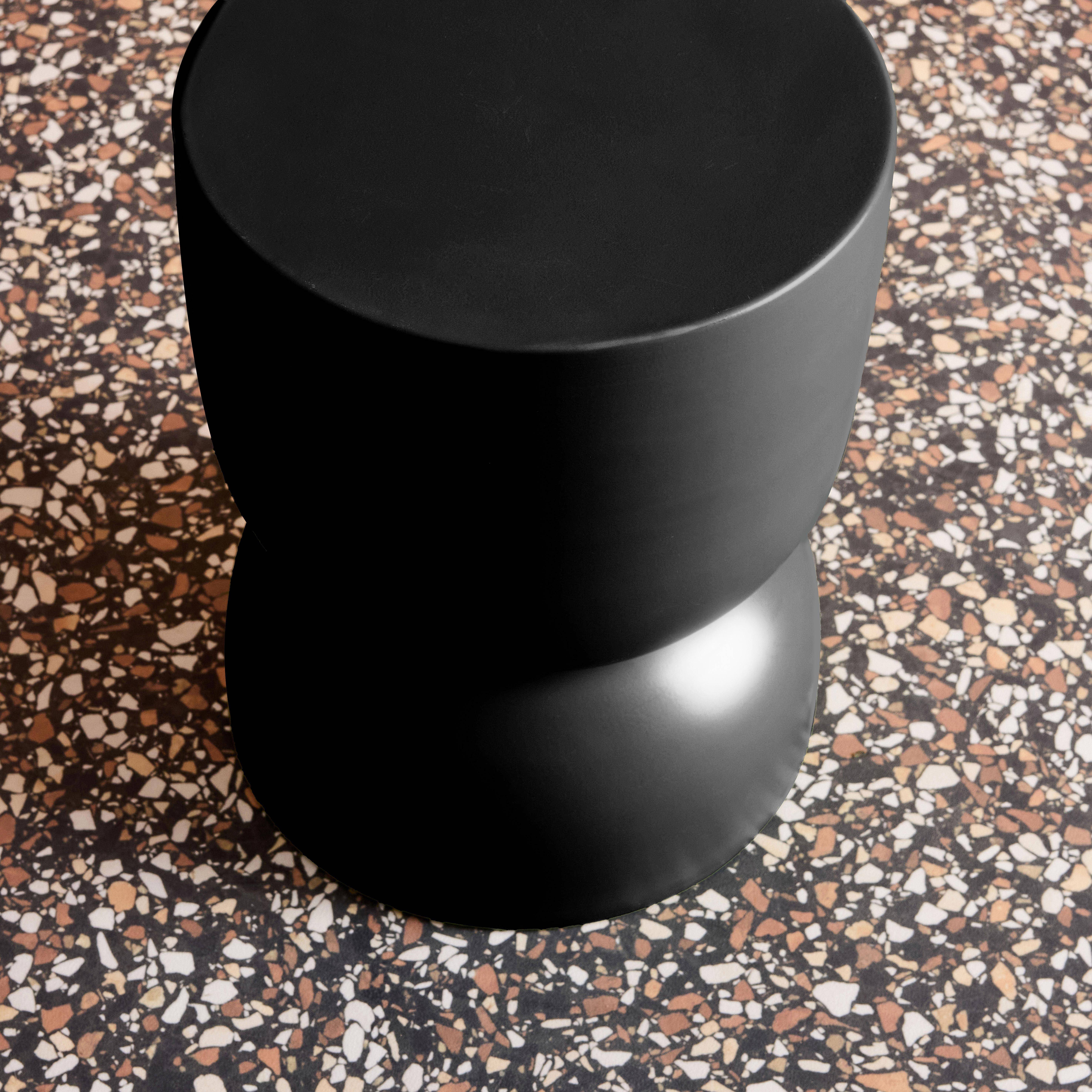 Mesa auxiliar, rincón de sofá, Mesita metal Ø32 x H42cm, Madi, Negro, 32x32x42 cm Photo5