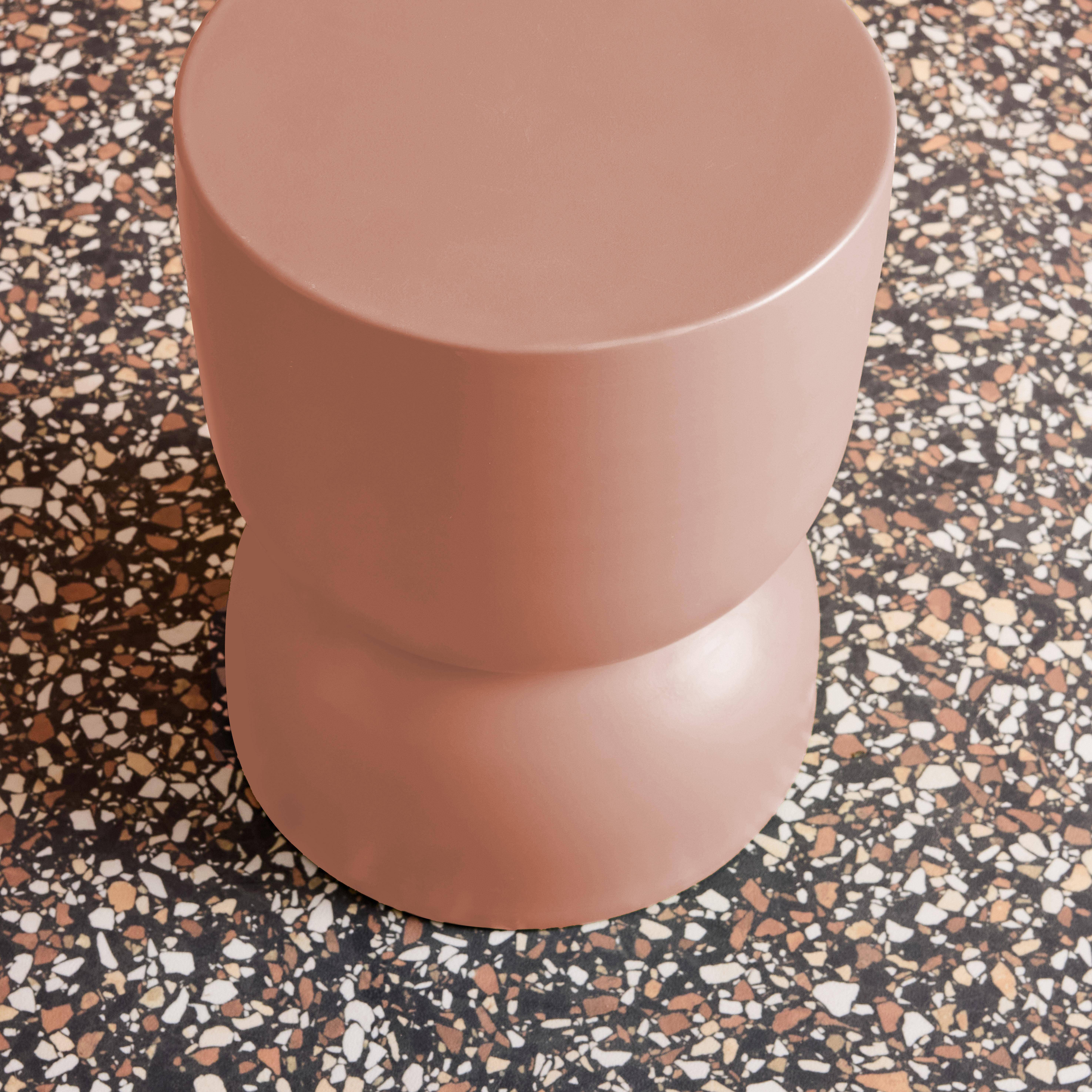 Stolik boczny, stolik nocny z metalu, różowy, Madi Ø32 x wys. 42 cm Photo5