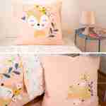 Wendebettwäsche mit Reh-Print aus weicher Baumwolle, 1 Bettbezug, 1 Kissenbezug 140x20cm - Serena Photo5