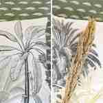 Palmboom print omkeerbaar bedlinnen set in zacht katoen, Palmera, 1 dekbedovertrek, 2 kussenslopen 260x240cm Photo4