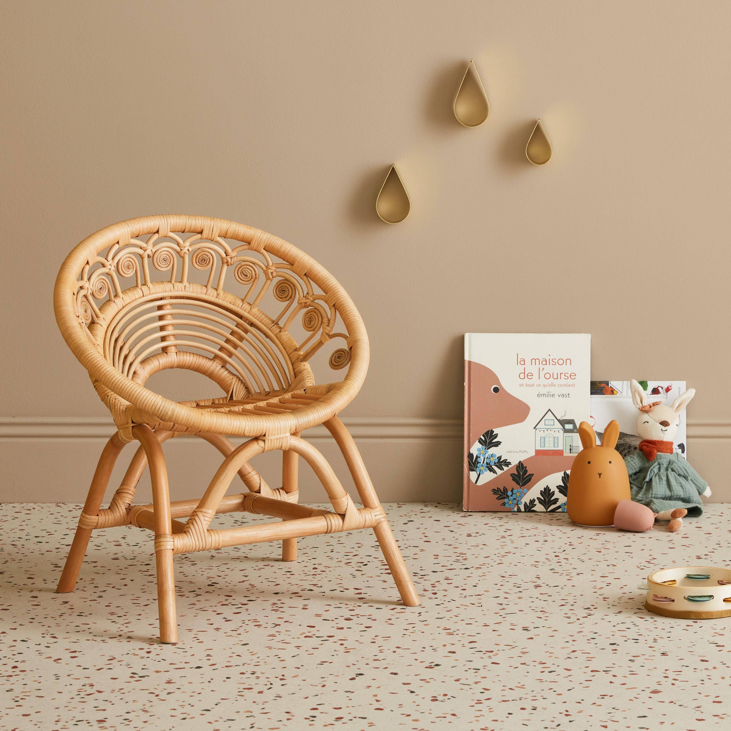 Rattanowy fotel dziecięcy Alice Photo1