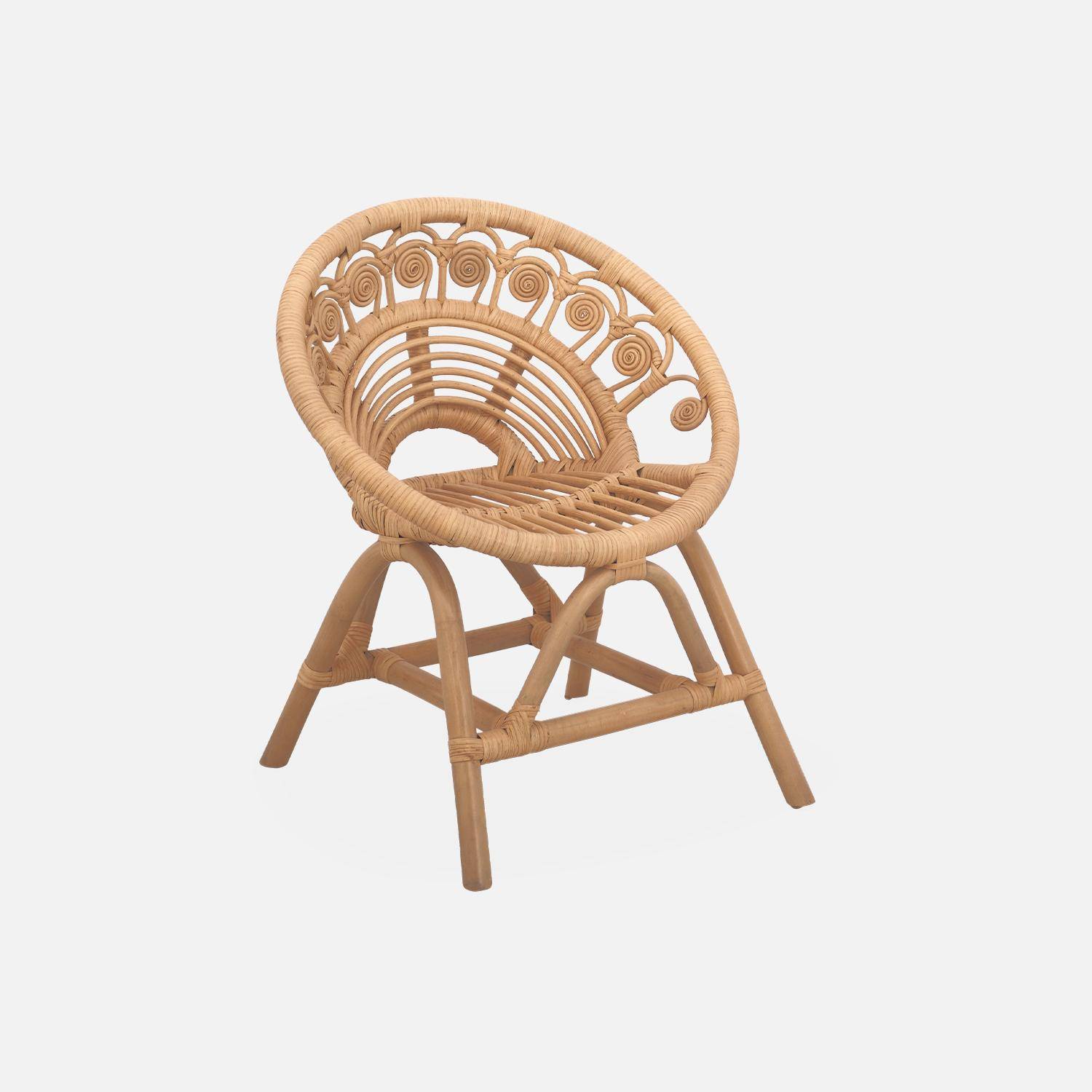 Chaise enfant en rotin Alice Photo4