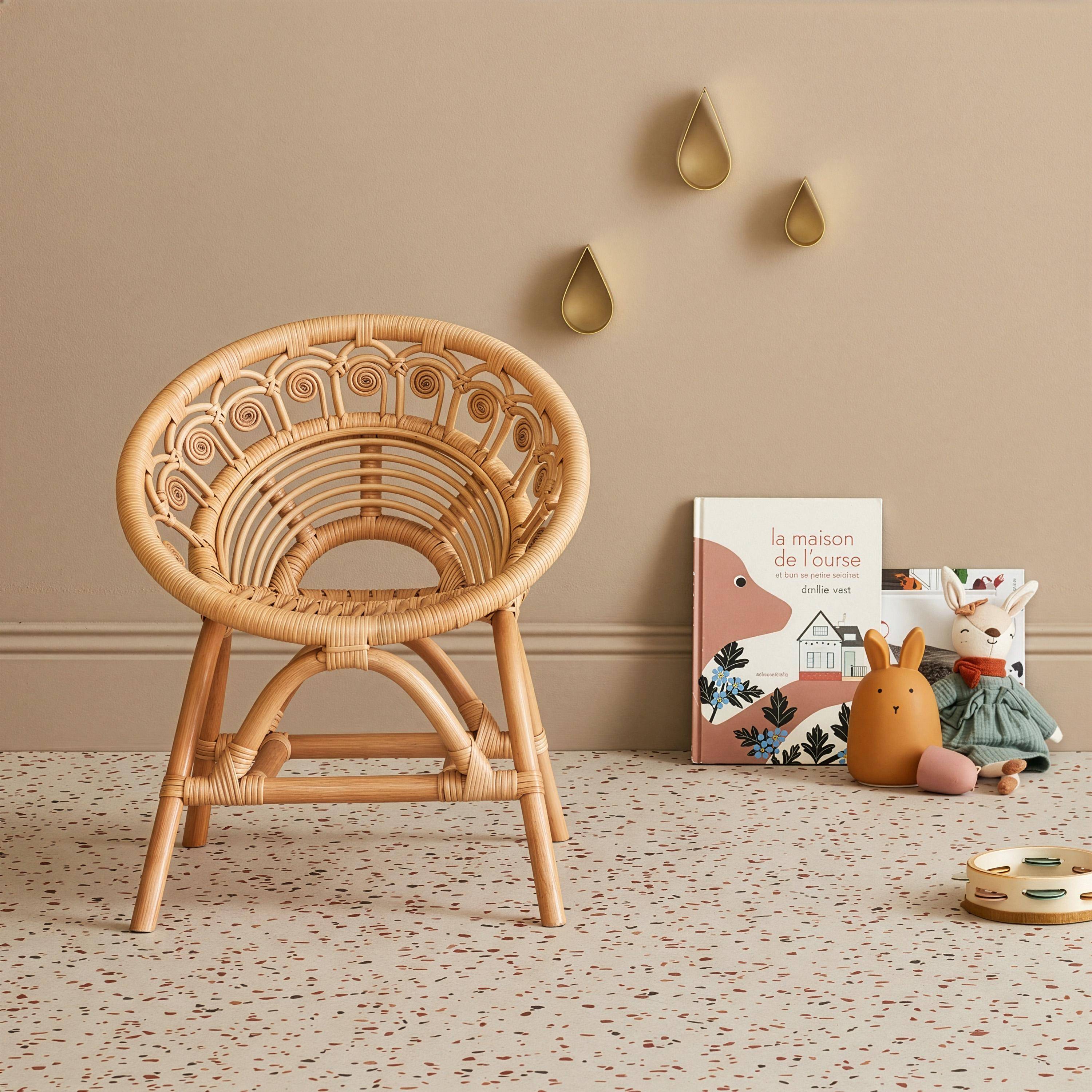 Rattanowy fotel dziecięcy Alice Photo2