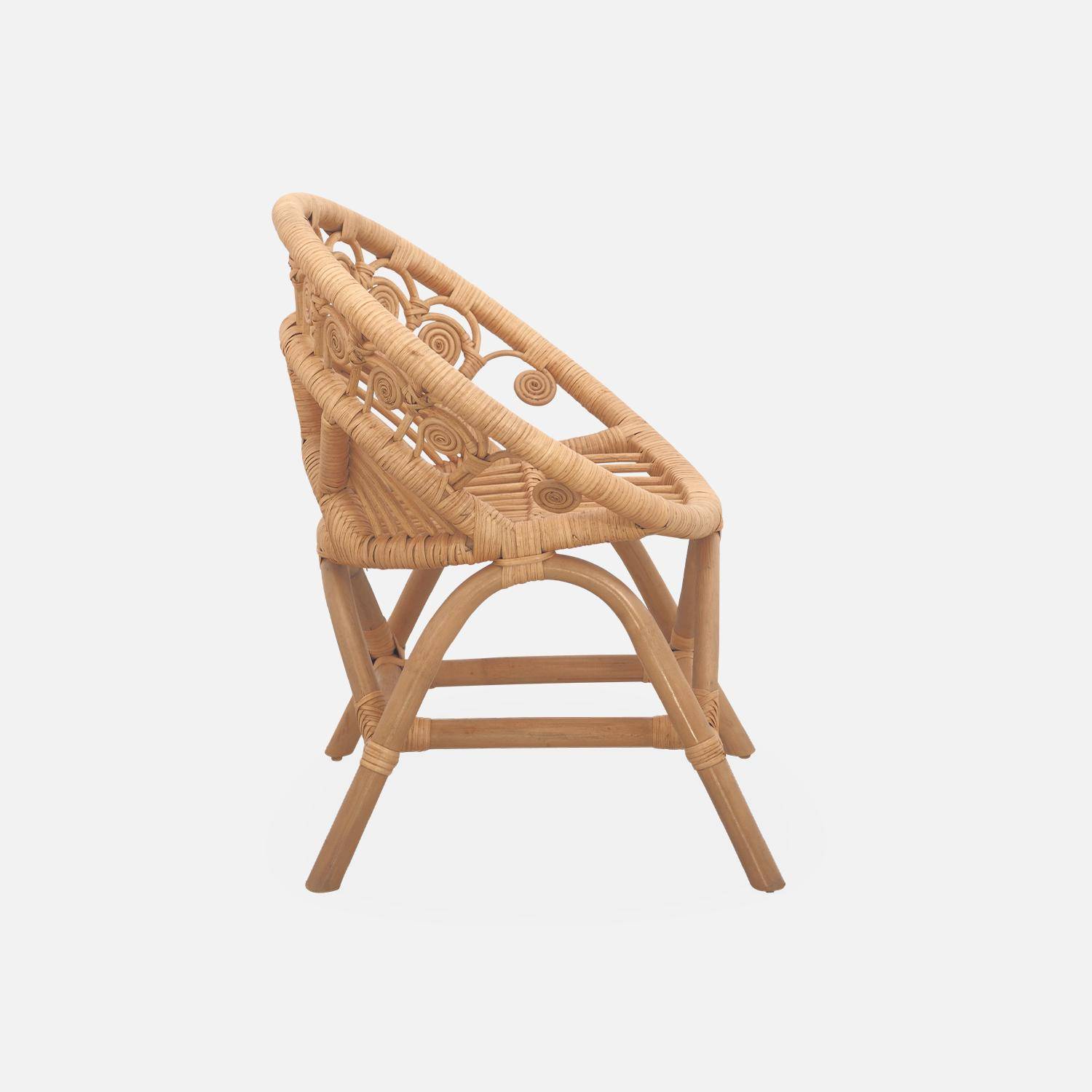 Chaise enfant en rotin Alice Photo6