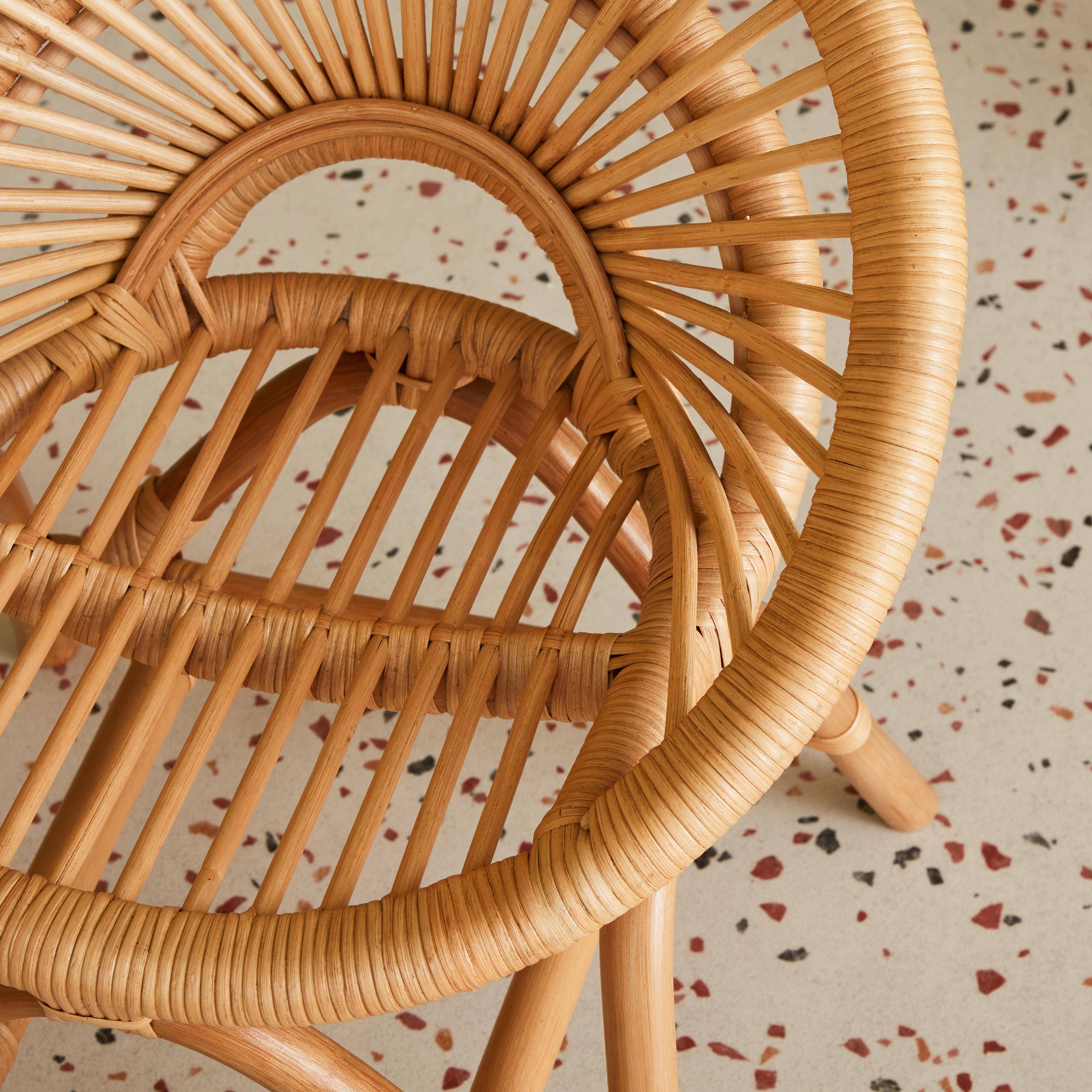  Children's Rattan Chair, L47 x P39.5 x H56cm, natural,sweeek,Photo3
