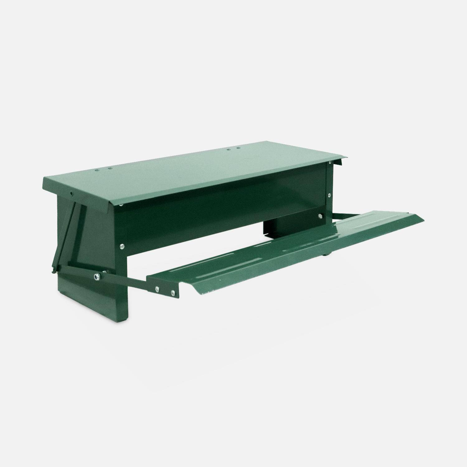 Automatic chicken feeder, 5kg, Chicken feeder, Green, 51x35x18.5 cm,sweeek,Photo6