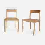 Lot de 2 chaises naturelles en bois et cordes, Ella, L 49,5 x P 53 x H 81cm Photo4