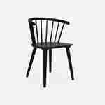 Lot de 2 chaises noires à barreaux en bois et contreplaqué, Paula, L 51 x P 53 x H 75cm Photo4