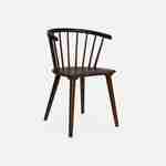 Conjunto de 2 cadeiras de bar em madeira de nogueira e contraplacado, Paula, L 51 x P 53 x A 75cm Photo4