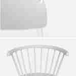 Conjunto de 2 cadeiras de bar em madeira e contraplacado branco, Paula, L 51 x P 53 x A 75cm Photo6