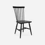 Juego de 2 sillas de listones de madera de caucho negro, ROMIE, ancho 50,8 x fondo 44,2 x alto 90cm Photo5