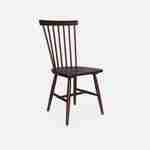 Set van 2 walnootkleurige houten stoelen met rubberhouten latten, ROMIE, B 50,8 x D 44,2 x H 90cm. Photo6