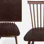 Set van 2 walnootkleurige houten stoelen met rubberhouten latten, ROMIE, B 50,8 x D 44,2 x H 90cm. Photo7