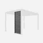 Claustra pour pergola bioclimatique Triomphe, persienne verticale, aluminium, anthracite, 100cm  Photo3