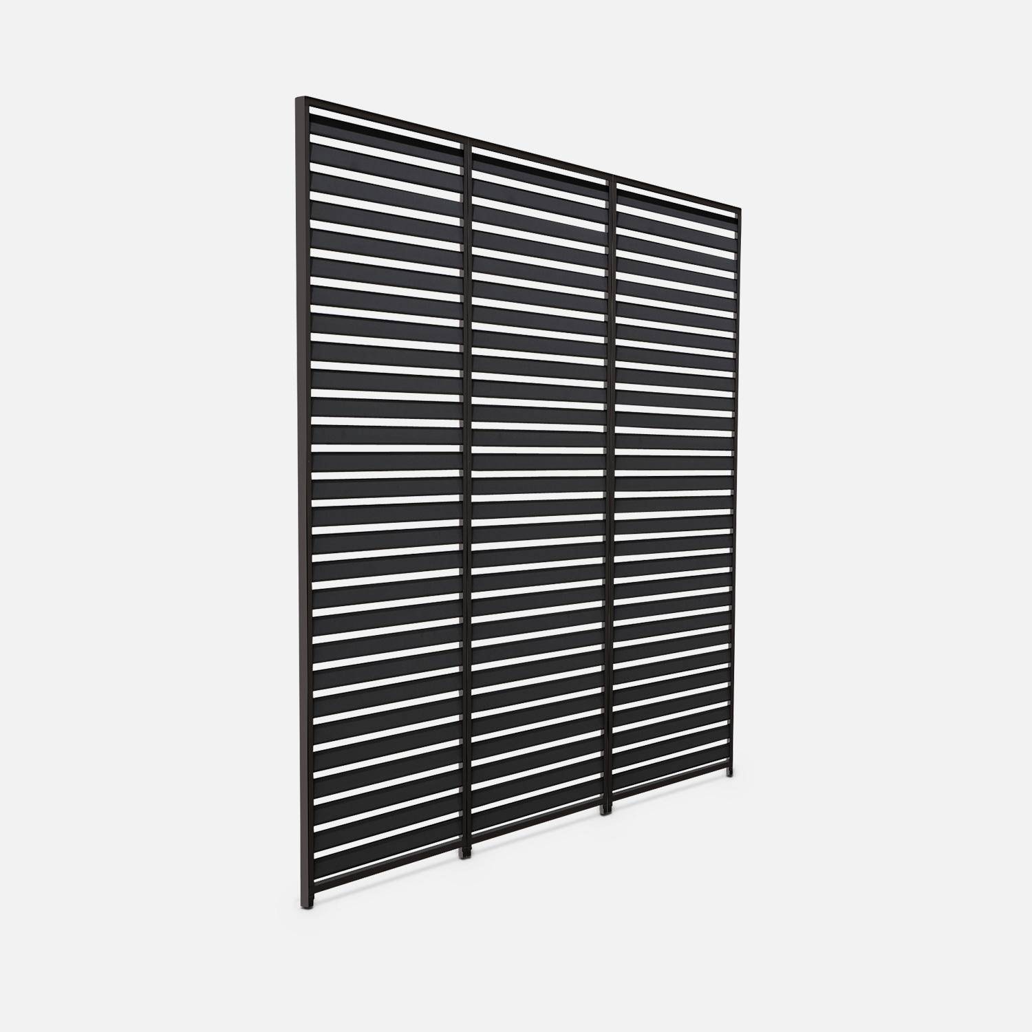 Persiana in alluminio da 100cm per pergola a lamelle triomphe, Antracite,sweeek,Photo9